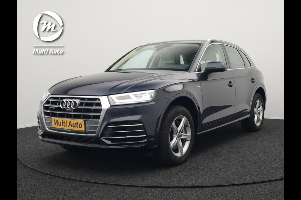 Audi Q5 50 TFSI e quattro S edition Plug In Hybrid 300pk Dealer O.H PHEV | 360 Camera  | Lederen Sportstoelen Memory & Verwarmd | Navigatie | Cruise Control | Keyless | DAB | Virtual |