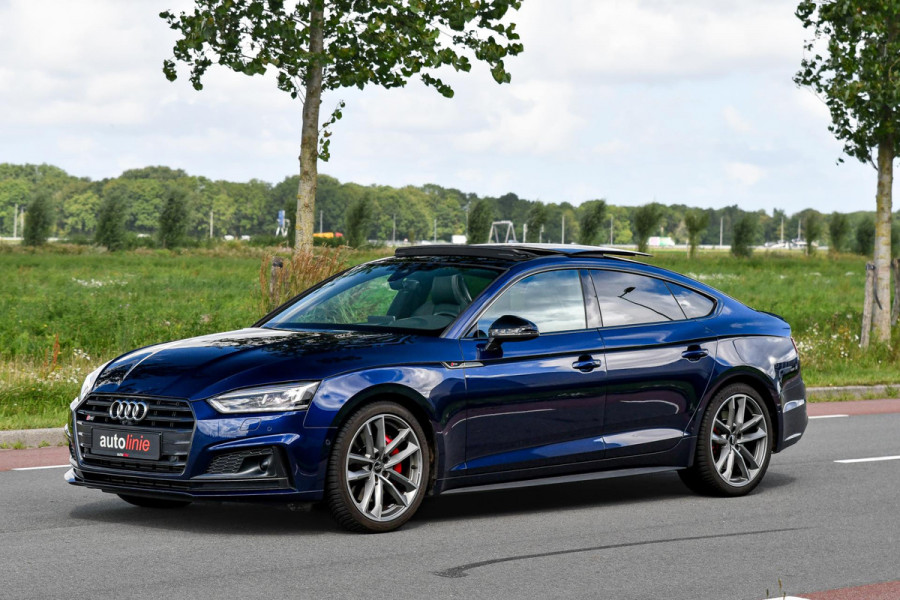Audi S5 Sportback 3.0 TFSI quattro Pro Line Plus, RS stoelen, Carbon, Massage, Pano, ACC, 360, HUD, Memory, B&O, Sfeer, Keyless!
