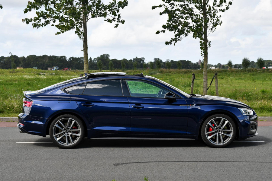 Audi S5 Sportback 3.0 TFSI quattro Pro Line Plus, RS stoelen, Carbon, Massage, Pano, ACC, 360, HUD, Memory, B&O, Sfeer, Keyless!