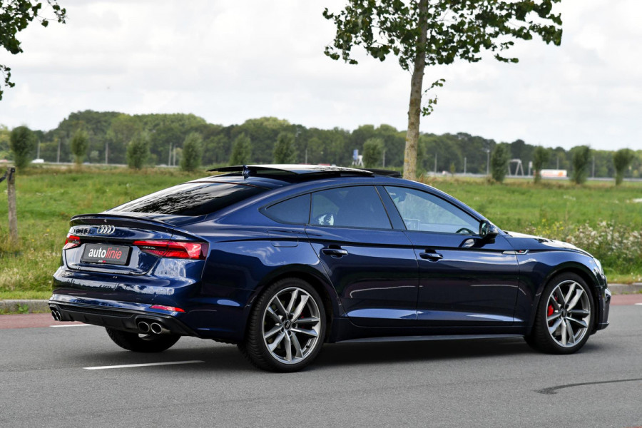 Audi S5 Sportback 3.0 TFSI quattro Pro Line Plus, RS stoelen, Carbon, Massage, Pano, ACC, 360, HUD, Memory, B&O, Sfeer, Keyless!