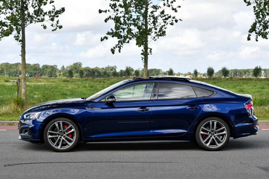 Audi S5 Sportback 3.0 TFSI quattro Pro Line Plus, RS stoelen, Carbon, Massage, Pano, ACC, 360, HUD, Memory, B&O, Sfeer, Keyless!