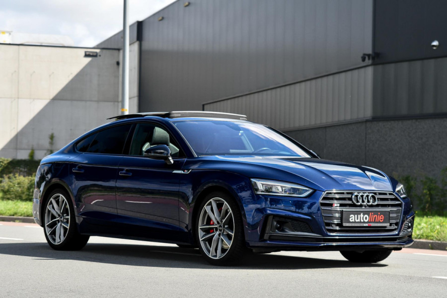 Audi S5 Sportback 3.0 TFSI quattro Pro Line Plus, RS stoelen, Carbon, Massage, Pano, ACC, 360, HUD, Memory, B&O, Sfeer, Keyless!
