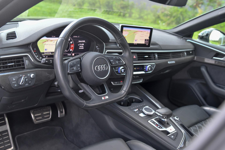 Audi S5 Sportback 3.0 TFSI quattro Pro Line Plus, RS stoelen, Carbon, Massage, Pano, ACC, 360, HUD, Memory, B&O, Sfeer, Keyless!
