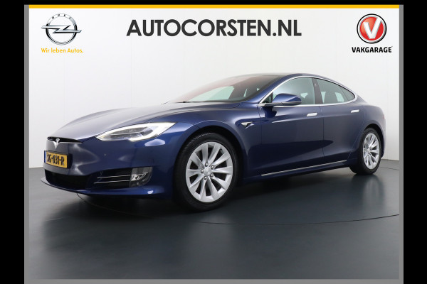 Tesla Model S 75D AWD Luchtvering AutoPilot Navi Panoramadak Camera Led Elektr.Stuur en Stoel+Geheugen+Spiegels+verwarmd Elektr.Achterklep Key 19"Lmv 4WD WiFi Rijstrookhulp Bordherkenning ACC ESP Dodehoek Detector Mistlampen NVIDIA®Tegra® Processor HomeLink 5 Origineel Nederlandse Tesla Nieuwprijs €87.150 Garantie op de accu/motor tot 29-03-2026/240.000km