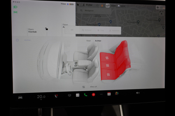 Tesla Model 3 Performance 513pk 3,4 sec 0-100 ! Long Range 20"lm FSD-computer 3 AutoPilot Carbon-Spoiler Premium-HiFi Pano.dak Camera Leer Ada Navigatiesysteem full map LED-a+v Comfortstoel(en) ACC Dual-ECC DAB Voorverwarmen interieur via App Keyless via Telefoonsleutel One-Pedal-Drive 4wd Rode Remklauwen Carbon-Spoiler Premium Audio Veel grip door 4WD vierwielaandrijving.  Origineel Nederlandse auto ! nieuwprijs euro 65.680 euro Accu garantie 23-12-2027