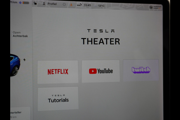 Tesla Model 3 Performance 513pk 3,4 sec 0-100 ! Long Range 20"lm FSD-computer 3 AutoPilot Carbon-Spoiler Premium-HiFi Pano.dak Camera Leer Ada Navigatiesysteem full map LED-a+v Comfortstoel(en) ACC Dual-ECC DAB Voorverwarmen interieur via App Keyless via Telefoonsleutel One-Pedal-Drive 4wd Rode Remklauwen Carbon-Spoiler Premium Audio Veel grip door 4WD vierwielaandrijving.  Origineel Nederlandse auto ! nieuwprijs euro 65.680 euro Accu garantie 23-12-2027