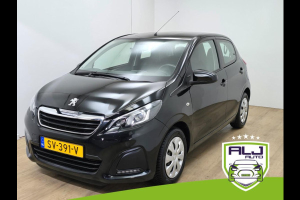 Peugeot 108 Occasion in zwart met airco en bluetooth connecten | Tweedehands Peugeot 108 zwart | Dagrij led | 5 deurs | Zuinig