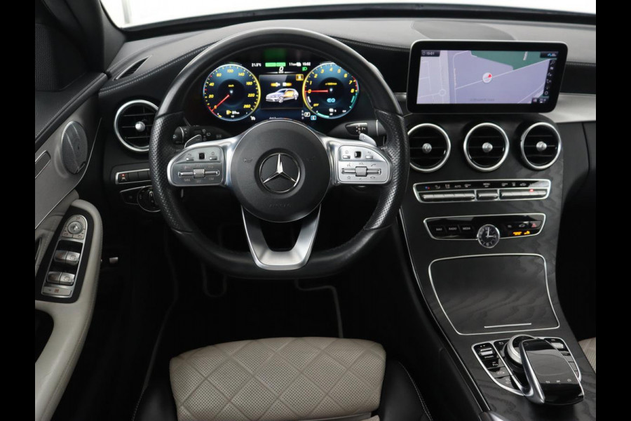 Mercedes-Benz C-Klasse 300e Avantgarde | Panoramadak | Leder Exclusief | Burmester Surround | Stoelverwarming | Camera | Carplay | Dodehoek detectie | Navigatie | Full LED