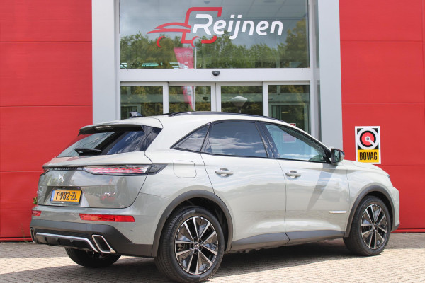 DS 7 E-Tense 300PK 4x4 ESPRIT DE VOYAGE | PANORAMISCH SCHUIF/KANTEL DAK | VOORRUITRAND/STUUR VERWARMING | VOLLEDIG LEDEREN BEKLEDING | LICHTMETALEN VELGEN 19" | ELEKTRISCH BEDIENBARE ACHTERKLEP | NIGHT VISION | DODEHOEK DETECTIE | ELEKTRISCH BEDIENBARE VOORSTOELEN MET MASSAGE FUNCTIE | ADAPTIVE CRUISE CONTROL | 360° CAMERA | KEYLESS ENTRY/START | FULL OPTION! | STOEL VENTILATIE | FOCAL AUDIO SYSTEM | SFEER VERLICHTING | DRAADLOZE APPLE CARPLAY/ANDROID AUTO | NAVIGATIE | PARKEERSENSOREN VOOR EN ACHTER |