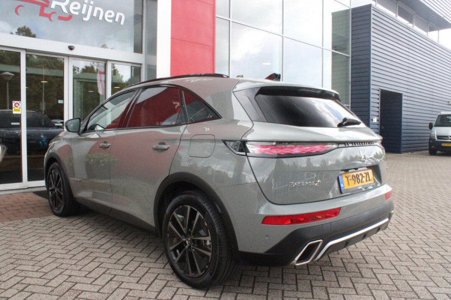 DS 7 E-Tense 300PK 4x4 ESPRIT DE VOYAGE | PANORAMISCH SCHUIF/KANTEL DAK | VOORRUITRAND/STUUR VERWARMING | VOLLEDIG LEDEREN BEKLEDING | LICHTMETALEN VELGEN 19" | ELEKTRISCH BEDIENBARE ACHTERKLEP | NIGHT VISION | DODEHOEK DETECTIE | ELEKTRISCH BEDIENBARE VOORSTOELEN MET MASSAGE FUNCTIE | ADAPTIVE CRUISE CONTROL | 360° CAMERA | KEYLESS ENTRY/START | FULL OPTION! | STOEL VENTILATIE | FOCAL AUDIO SYSTEM | SFEER VERLICHTING | DRAADLOZE APPLE CARPLAY/ANDROID AUTO | NAVIGATIE | PARKEERSENSOREN VOOR EN ACHTER |