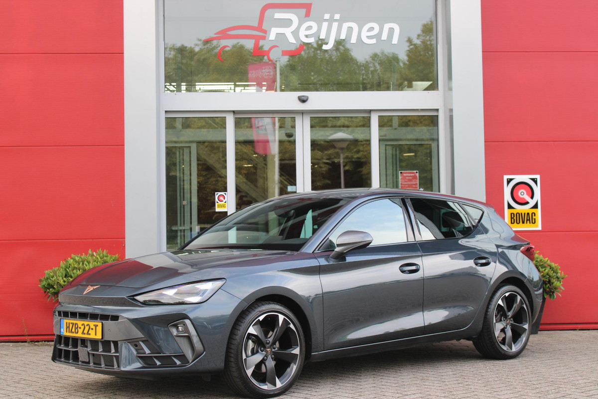 CUPRA Leon 1.5 eTSI 150PK BUSINESS EDITION | NIEUW MODEL! | LED MATRIX KOPLAMPEN | DRAADLOZE APPLE CARPLAY/ANDROID AUTO | NAVIGATIE | ACHTERUITRIJ CAMERA | 18" LICHTMETALEN VELGEN "GARBI" | DRAADLOZE TELEFOONLADER | STOEL/STUUR VERWARMING | 12,9" INFORTAINMENT SYSTEM | ZWARTE HEMELBEKLEDING | E-SOUND GELUIDSSIMULATOR | CLIMATE CONTROL VOOR EN ACHTERIN | SPORT STOELEN | SFEER VERLICHTING | DYNAMISCHE VERLICHTING | ADAPTIVE CRUISE CONTROL | KEYLESS ENTRY/START | CUPRA Leon 1.5 eTSI 150PK BUSINESS EDITION | NIEUW MODEL! | LED MATRIX KOPLAMPEN | DRAADLOZE APPLE CARPLAY/ANDROID AUTO | NAVIGATIE | ACHTERUITRIJ CAMERA | 18" LICHTMETALEN VELGEN "GARBI" | DRAADLOZE TELEFOONLADER | STOEL/STUUR VERWARMING | 12,9" INFORTAINMENT SYSTEM | ZWARTE HEMELBEKLEDING | E-SOUND GELUIDSSIMULATOR | CLIMATE CONTROL VOOR EN ACHTERIN | SPORT STOELEN | SFEER VERLICHTING | DYNAMISCHE VERLICHTING | ADAPTIVE CRUISE CONTROL | KEYLESS ENTRY/START |
