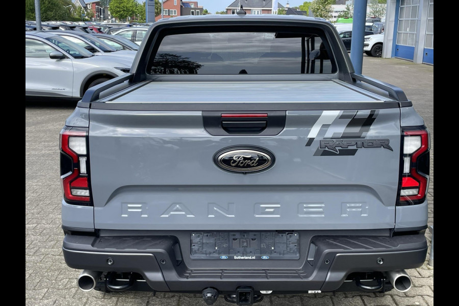 Ford Ranger 3.0 EcoBoost Raptor 288pk V6 Automaat Conquer Grey Metallic | Raptor Pack   Nieuw Model | SYNC4 | 2.500kg Trekgewicht | Matrix LED Koplampen | Prijs incl. ombouwkosten Grijs Kenteken
