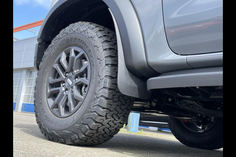 Ford Ranger 3.0 EcoBoost Raptor 288pk V6 Automaat Conquer Grey Metallic | Raptor Pack   Nieuw Model | SYNC4 | 2.500kg Trekgewicht | Matrix LED Koplampen | Prijs incl. ombouwkosten Grijs Kenteken