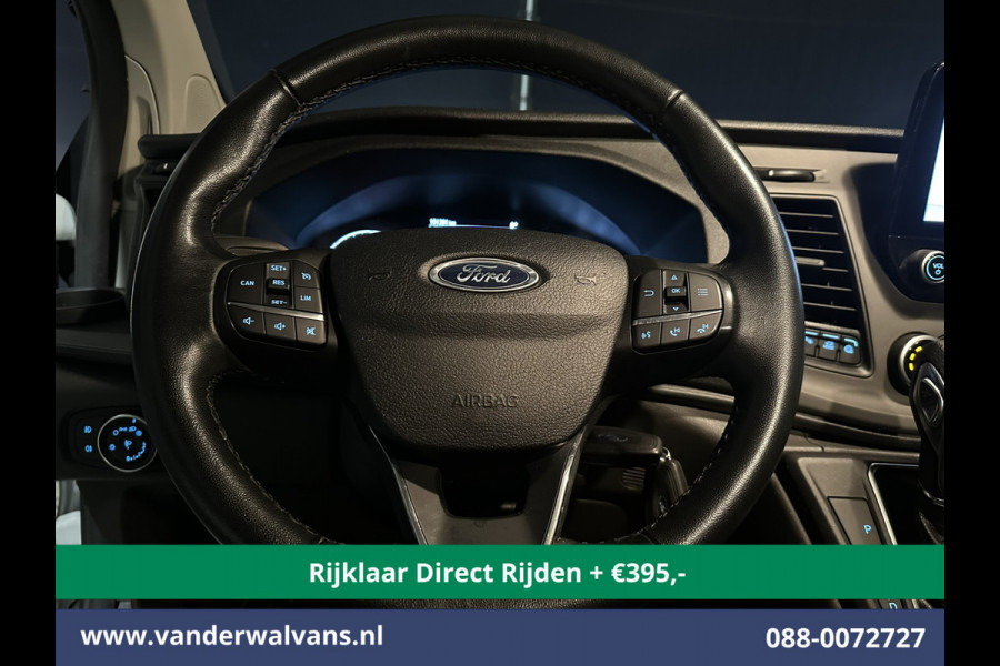 Ford Transit Custom 2.0 TDCI 131pk Automaat L2H1 Euro6 *Rijklaar Direct Rijden* Airco | Camera | Navigatie | LED | Trekhaak Apple Carplay, Android Auto, Cruisecontrol, Parkeersensoren, Verwarmde voorruit, Bijrijdersbank