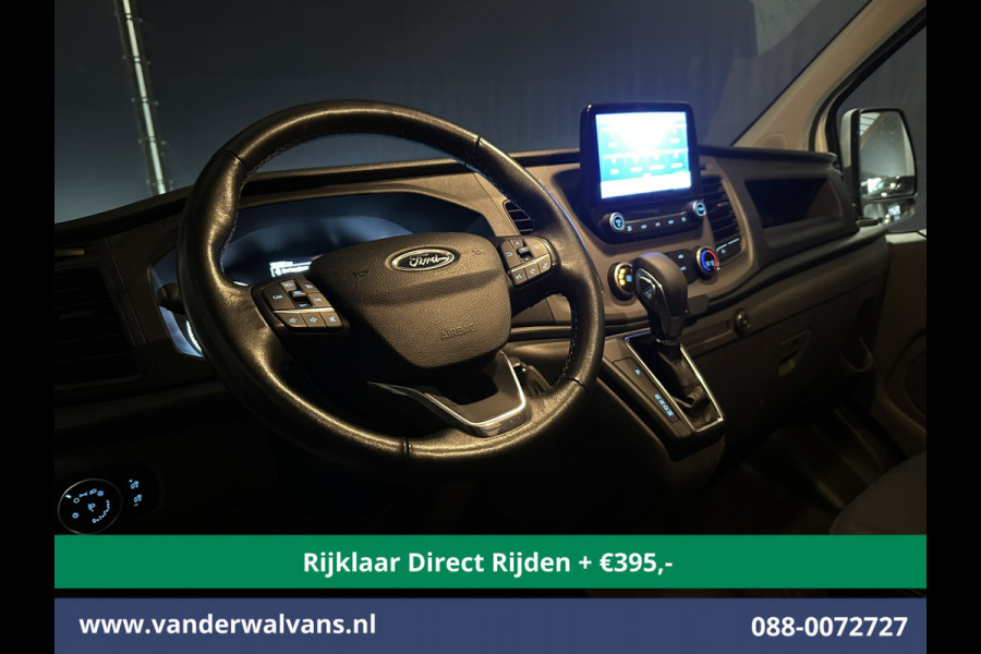 Ford Transit Custom 2.0 TDCI 131pk Automaat L2H1 Euro6 *Rijklaar Direct Rijden* Airco | Camera | Navigatie | LED | Trekhaak Apple Carplay, Android Auto, Cruisecontrol, Parkeersensoren, Verwarmde voorruit, Bijrijdersbank