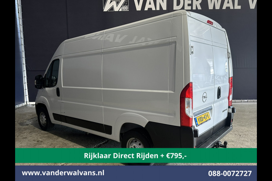 Opel Movano 2.2D 120pk L2H2 *Rijklaar Direct Rijden* Euro6 Airco | 2500kg Trekhaak | Apple Carplay | Cruisecontrol Android Auto, Parkeersensoren, Bijrijdersbank