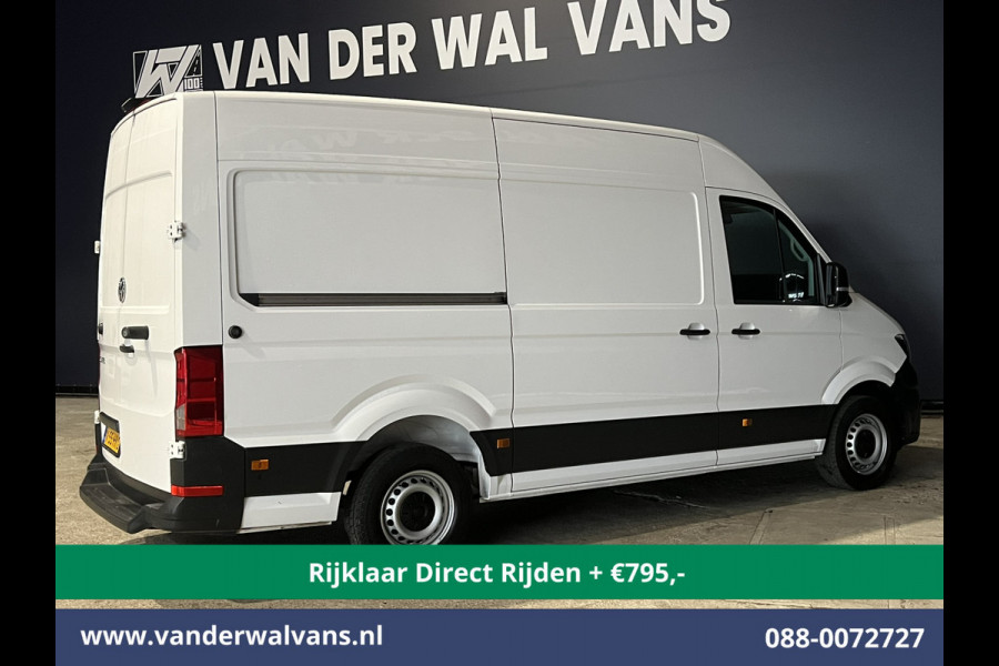 Volkswagen Crafter 2.0 TDI 140pk Automaat L3H3 L2H2 *RIJKLAAR direct rijden * Euro6 Airco | Camera | Apple Carplay Android Auto, 270 Graden achterdeuren, Parkeersensoren, 3000kg trekvermogen