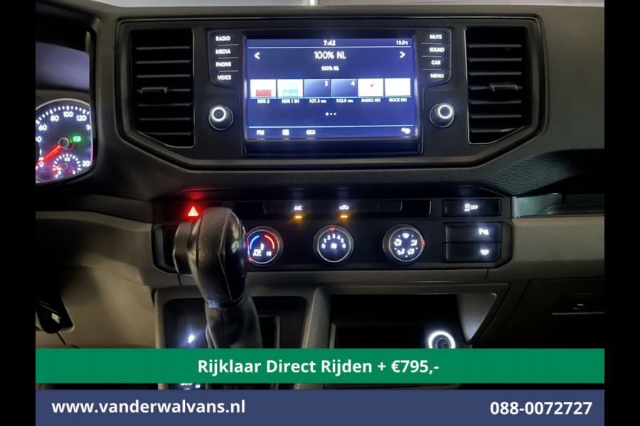Volkswagen Crafter 2.0 TDI 140pk Automaat L3H3 L2H2 *RIJKLAAR direct rijden * Euro6 Airco | Camera | Apple Carplay Android Auto, 270 Graden achterdeuren, Parkeersensoren, 3000kg trekvermogen