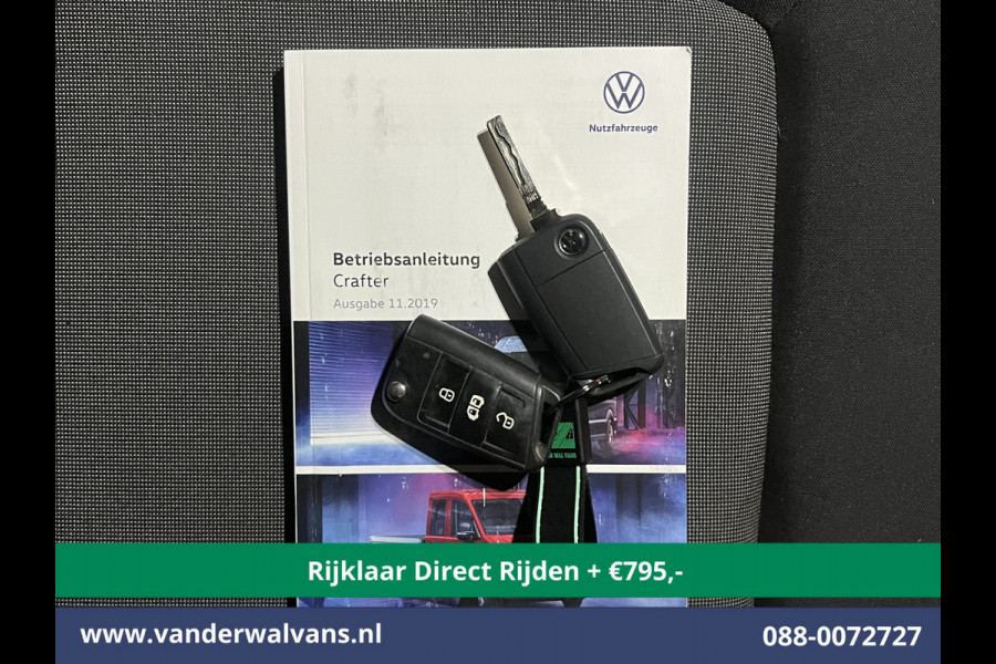 Volkswagen Crafter 2.0 TDI 140pk Automaat L3H3 L2H2 *RIJKLAAR direct rijden * Euro6 Airco | Camera | Apple Carplay Android Auto, 270 Graden achterdeuren, Parkeersensoren, 3000kg trekvermogen