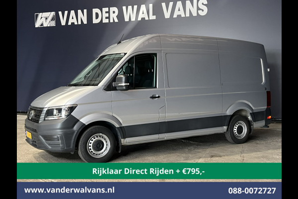 Volkswagen Crafter 2.0 TDI 140 pk L3H3 L2H2 Euro6 *Rijklaar Direct Rijden* Airco | Camera | Apple Carplay | Cruisecontrol Parkeersensoren, Android Auto, Chauffeursstoel, Bijrijdersbank, 3000kg trekvermogen, zilver