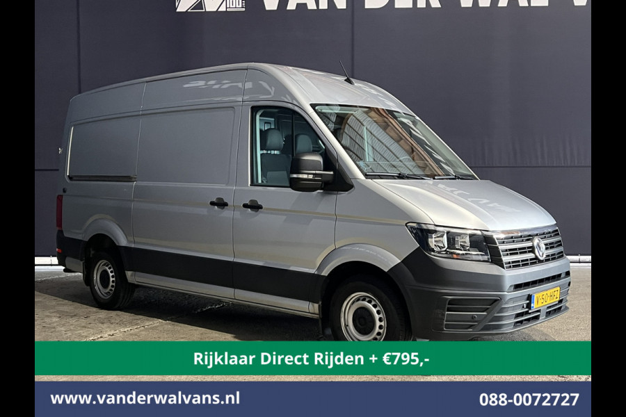 Volkswagen Crafter 2.0 TDI 140 pk L3H3 L2H2 Euro6 *Rijklaar Direct Rijden* Airco | Camera | Apple Carplay | Cruisecontrol Parkeersensoren, Android Auto, Chauffeursstoel, Bijrijdersbank, 3000kg trekvermogen, zilver