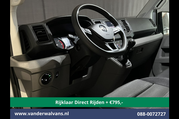 Volkswagen Crafter 2.0 TDI 140 pk L3H3 L2H2 Euro6 *Rijklaar Direct Rijden* Airco | Camera | Apple Carplay | Cruisecontrol Parkeersensoren, Android Auto, Chauffeursstoel, Bijrijdersbank, 3000kg trekvermogen, zilver