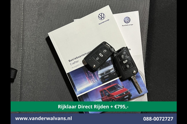 Volkswagen Crafter 2.0 TDI 140 pk L3H3 L2H2 Euro6 *Rijklaar Direct Rijden* Airco | Camera | Apple Carplay | Cruisecontrol Parkeersensoren, Android Auto, Chauffeursstoel, Bijrijdersbank, 3000kg trekvermogen, zilver