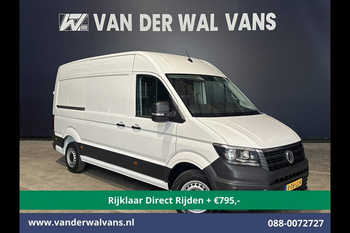 Volkswagen Crafter 2.0 TDI 141pk L3H3 L2H2 Euro6 *Rijklaar Direct Rijden* Airco | Massagestoel | Camera | Apple Carplay | Cruisecontrol Android Auto, Chauffeursstoel