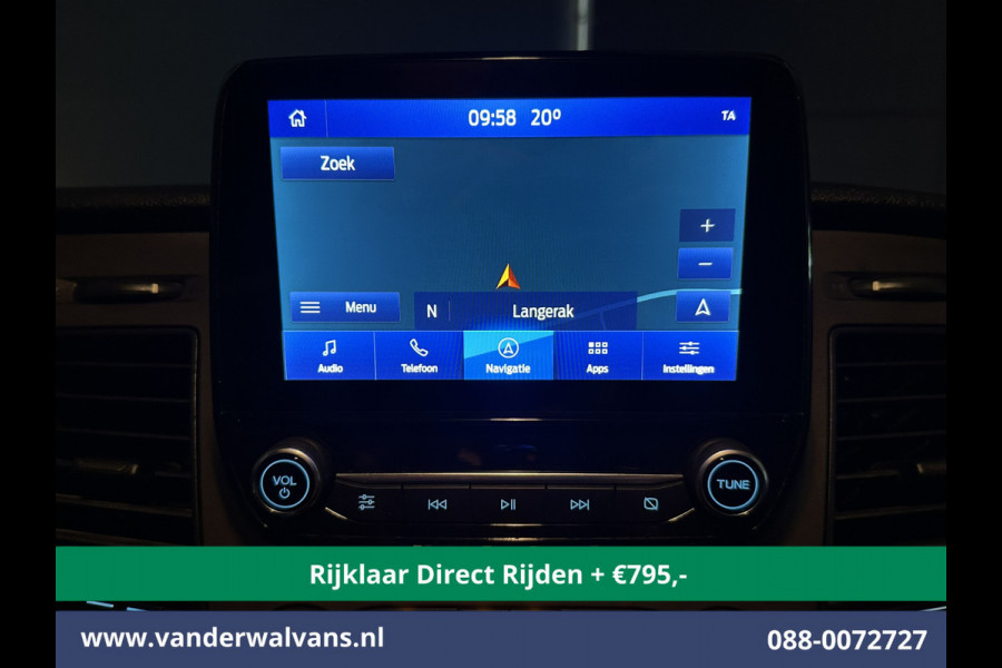 Ford Transit 2.0 TDCI 131pk L3H2 Euro6 *Rijklaar Direct Rijden* Airco | Camera | Navigatie | Apple Carplay | LED | Cruisecontrol Parkeersensoren, Stoelverwarming, Verwarmde voorruit, Bijrijdersbank, 2500kg trekvermogen