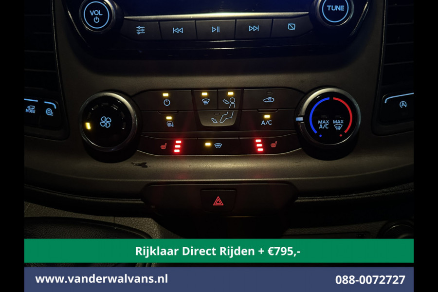Ford Transit 2.0 TDCI 131pk L3H2 Euro6 *Rijklaar Direct Rijden* Airco | Camera | Navigatie | Apple Carplay | LED | Cruisecontrol Parkeersensoren, Stoelverwarming, Verwarmde voorruit, Bijrijdersbank, 2500kg trekvermogen