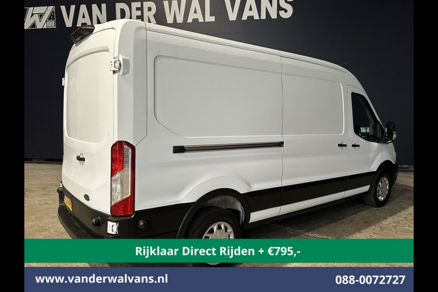 Ford Transit 2.0 TDCI 131pk L3H2 Euro6 *Rijklaar Direct Rijden* Airco | Camera | Navigatie | Apple Carplay | LED | Cruisecontrol Parkeersensoren, Stoelverwarming, Verwarmde voorruit, Bijrijdersbank, 2500kg trekvermogen