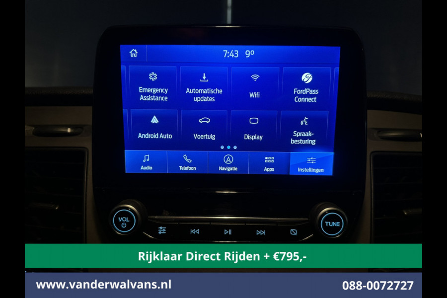 Ford Transit 2.0 TDCI 131pk L3H2 Euro6 *Rijklaar Direct Rijden* Airco | Camera | Navigatie | Android Auto | Cruisecontrol | Parkeersensoren Stoelverwarming, Verwarmde voorruit, Bijrijdersbank