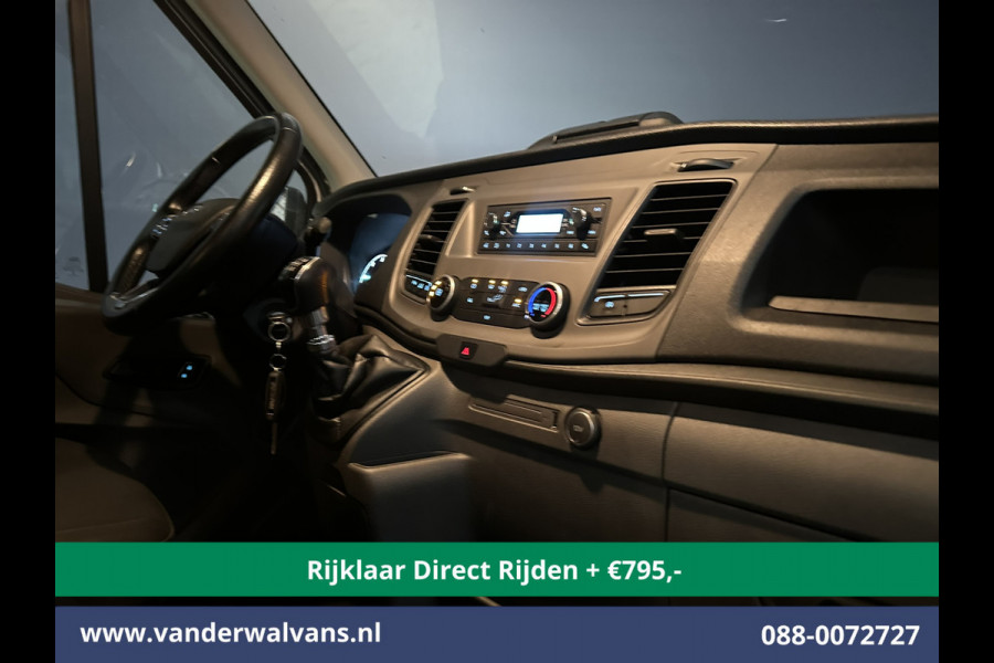 Ford Transit 2.0 TDCI 130pk L3H2 Dubbele cabine Euro6 *Rijklaar Direct Rijden* Airco | 6-Zits | 2500kg Trekhaak | LED | Cruisecontrol Parkeersensoren, verwarmde voorruit