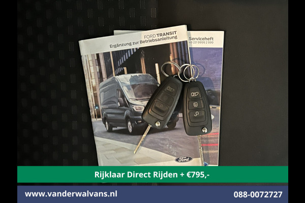 Ford Transit 2.0 TDCI 130pk L3H2 Dubbele cabine Euro6 *Rijklaar Direct Rijden* Airco | 6-Zits | 2500kg Trekhaak | LED | Cruisecontrol Parkeersensoren, verwarmde voorruit