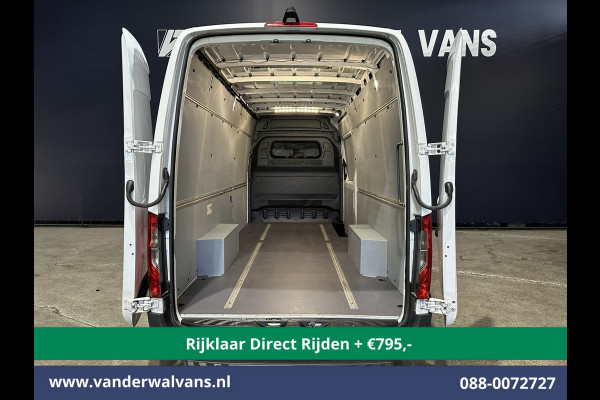 Mercedes-Benz Sprinter 315 CDI 150pk L3H2 Euro6 *Rijklaar Direct Rijden* Airco | Camera | Cruisecontrol | Stoelverwarming 270 Graden achterdeuren, Bijrijdersbank