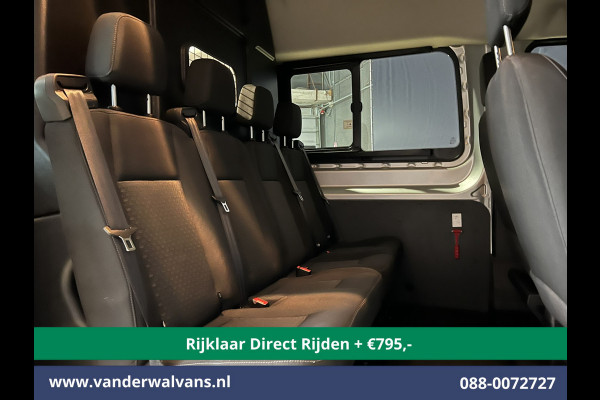 Ford Transit 2.0 TDCI 131pk L3H2 Dubbele Cabine Euro6 * Rijklaar Direct Rijden* Airco | 6-Zits | LED | 2500kg Trekhaak | Cruisecontrol Verwarmde voorruit, Parkeersensoren
