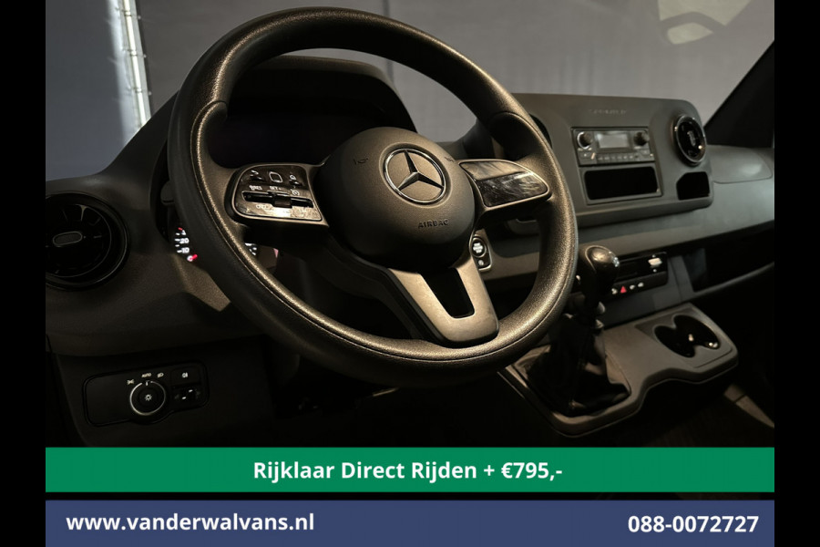Mercedes-Benz Sprinter 315 CDI 150pk L3H2 Euro6 *Rijklaar Direct Rijden* Airco | Camera | Cruisecontrol | Stoelverwarming 270 Graden achterdeuren, Bijrijdersbank