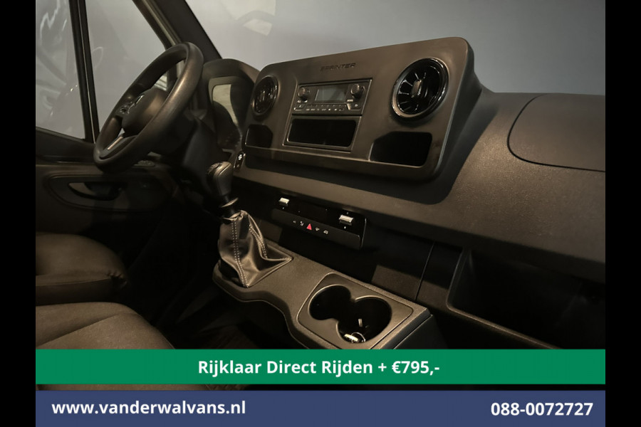 Mercedes-Benz Sprinter 315 CDI 150pk L3H2 Euro6 *Rijklaar Direct Rijden* Airco | Camera | Cruisecontrol | Stoelverwarming 270 Graden achterdeuren, Bijrijdersbank