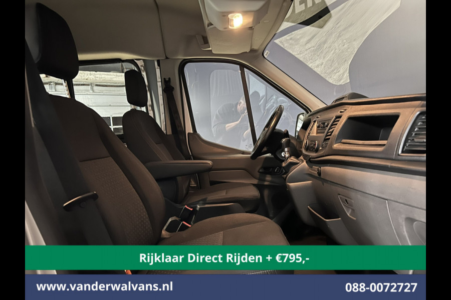 Ford Transit 2.0 TDCI 131pk L3H2 Dubbele Cabine Euro6 * Rijklaar Direct Rijden* Airco | 6-Zits | LED | 2500kg Trekhaak | Cruisecontrol Verwarmde voorruit, Parkeersensoren