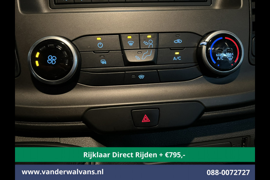 Ford Transit 2.0 TDCI 131pk L3H2 Dubbele Cabine Euro6 * Rijklaar Direct Rijden* Airco | 6-Zits | LED | 2500kg Trekhaak | Cruisecontrol Verwarmde voorruit, Parkeersensoren