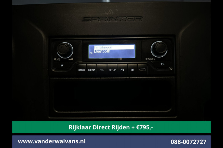 Mercedes-Benz Sprinter 315 CDI 150pk L3H2 Euro6 *Rijklaar Direct Rijden* Airco | Camera | Cruisecontrol | Stoelverwarming 270 Graden achterdeuren, Bijrijdersbank