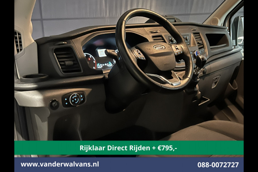 Ford Transit 2.0 TDCI 131pk L3H2 Dubbele Cabine Euro6 * Rijklaar Direct Rijden* Airco | 6-Zits | LED | 2500kg Trekhaak | Cruisecontrol Verwarmde voorruit, Parkeersensoren