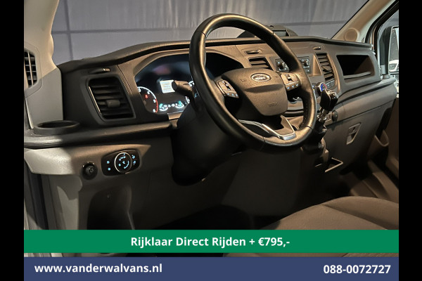 Ford Transit 2.0 TDCI 131pk L3H2 Dubbele Cabine Euro6 * Rijklaar Direct Rijden* Airco | 6-Zits | LED | 2500kg Trekhaak | Cruisecontrol Verwarmde voorruit, Parkeersensoren