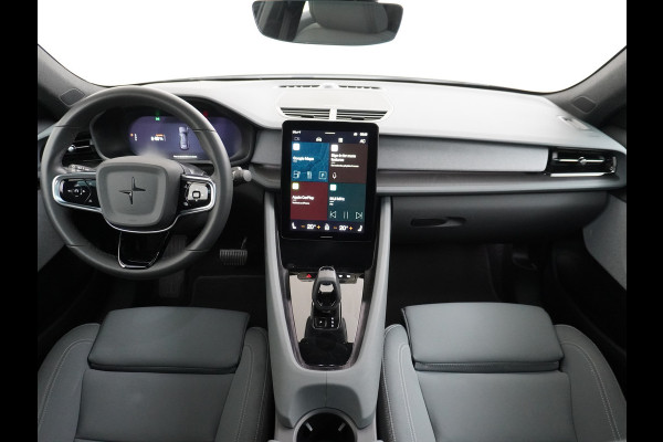 Polestar 2 Long Range 78 kWh Pano-Dak 20" Sleutelloos(Telefoon-sleutel) Adaptive-Cruise Carplay Android 360-Camera Elektr.stoelen+Geheugen  Phone-Connect.Stoel-Verwarmd 1500kg-trekvermogen OnePedal drive Licht+Zichtpakket 55.000 nieuw!! EBD RemAssist Virtual-Cockpit digiDash Uitparkeer waarschuwing Botswaarsc.syst. Autonoom-Rem Noodrem ESP TCS Hill-Assist Lane Assist Pre-Crash-Syst. Emergency-Call Keyless Ecc tot 150kw snell