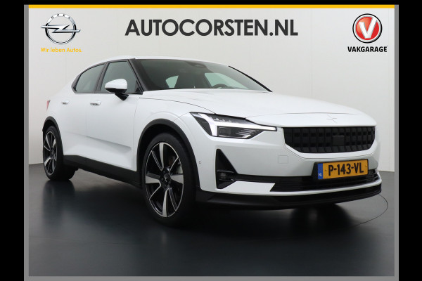Polestar 2 Long Range 78 kWh Pano-Dak 20" Sleutelloos(Telefoon-sleutel) Adaptive-Cruise Carplay Android 360-Camera Elektr.stoelen+Geheugen  Phone-Connect.Stoel-Verwarmd 1500kg-trekvermogen OnePedal drive Licht+Zichtpakket 55.000 nieuw!! EBD RemAssist Virtual-Cockpit digiDash Uitparkeer waarschuwing Botswaarsc.syst. Autonoom-Rem Noodrem ESP TCS Hill-Assist Lane Assist Pre-Crash-Syst. Emergency-Call Keyless Ecc tot 150kw snell