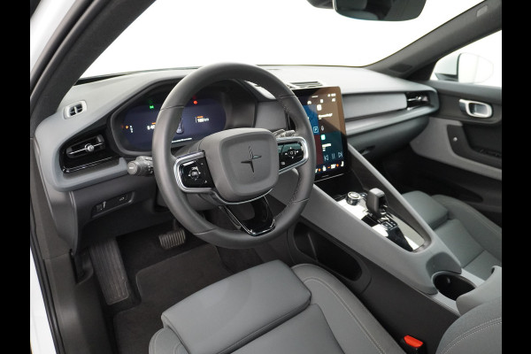 Polestar 2 Long Range 78 kWh Pano-Dak 20" Sleutelloos(Telefoon-sleutel) Adaptive-Cruise Carplay Android 360-Camera Elektr.stoelen+Geheugen  Phone-Connect.Stoel-Verwarmd 1500kg-trekvermogen OnePedal drive Licht+Zichtpakket 55.000 nieuw!! EBD RemAssist Virtual-Cockpit digiDash Uitparkeer waarschuwing Botswaarsc.syst. Autonoom-Rem Noodrem ESP TCS Hill-Assist Lane Assist Pre-Crash-Syst. Emergency-Call Keyless Ecc tot 150kw snell