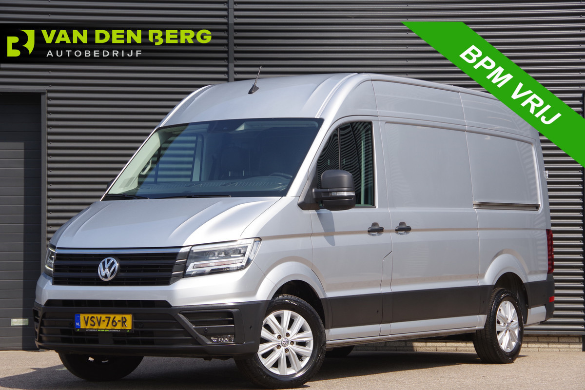 Volkswagen Crafter 35 2.0 TDI L3H3 EXCLUSIVE, 140PK AUT. 2X SCHUIFDEUR, LED, LEDER, ADAPT. CRUISE, CAMERA, AIRCO, PARKEERSENSOREN, NL AUTO, NAP