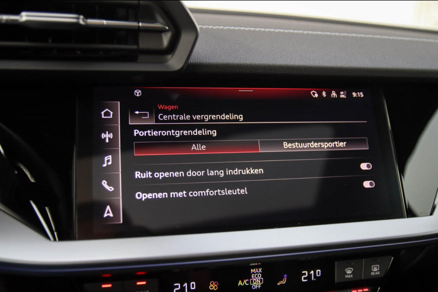 Audi A3 Sportback 40 TFSI e PHEV S Edition S-line 204pk S-Tronic! Panoramadak|Virtual Cockpit|Kuipstoelen elektrisch|Matrix|Black