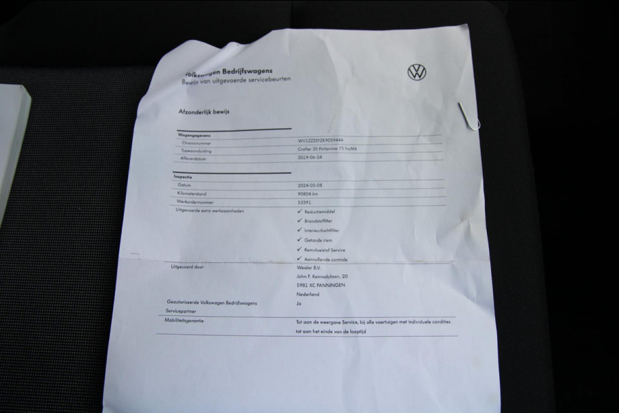 Volkswagen Crafter 35 2.0 TDI L3H2 / App connect / Gev. Stoel / Cruise / dealer onderhouden