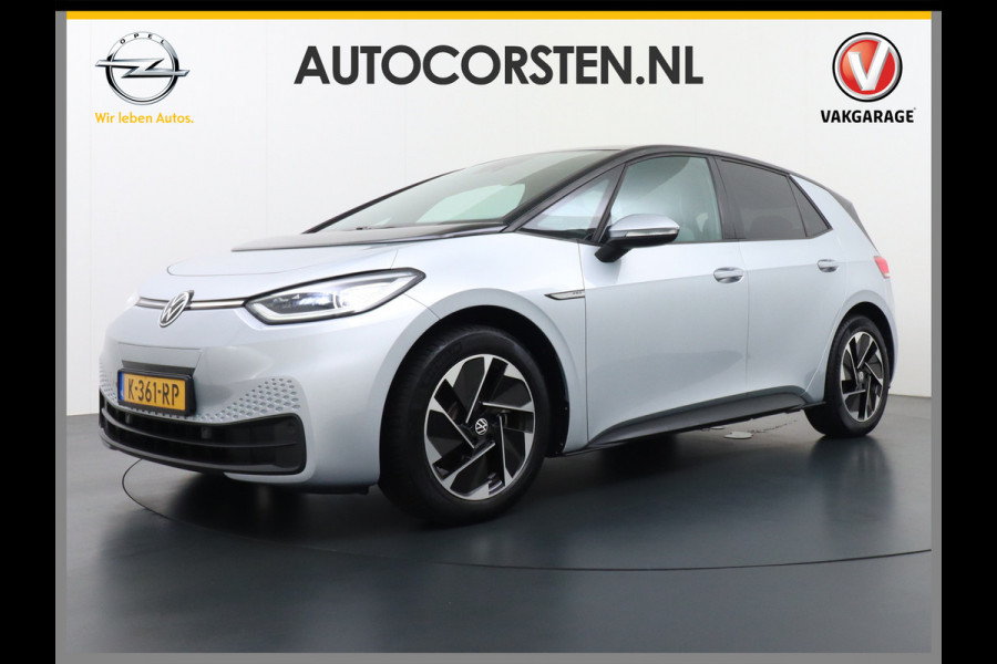 Volkswagen ID.3 58kWh 204PK 93% SOH Navi Adapt.Cruise Control Pdc Apple Carplay Android Navi Ecc Matrix-Led Stoel-Stuurverwarming Business DAB Keyless Lmv Bluetooth Regensensor Rijstrooksensor Verkeersbord detectie Mirrorlink 1e Eigenaar Grootste accu Garantie t/m 22-12-2028
